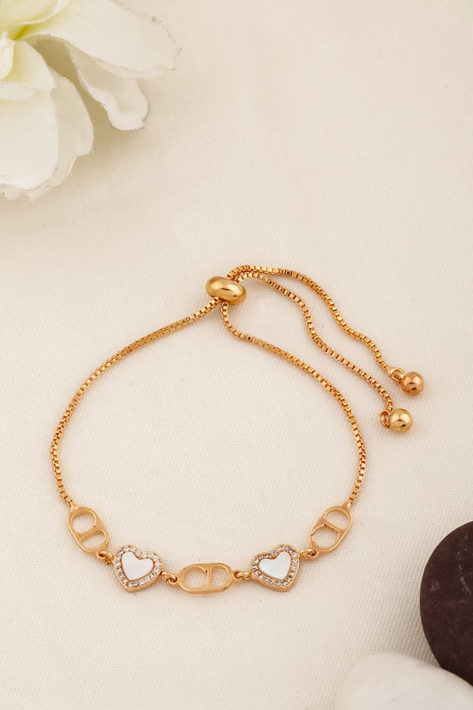minimalist stainless steel anti tarnish adjustable chain bracelet 250156