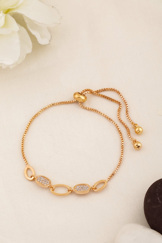 gold adjustable bracelet
