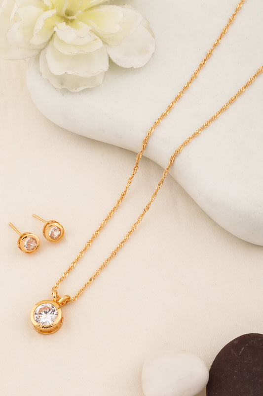 minimalist necklaceearrings