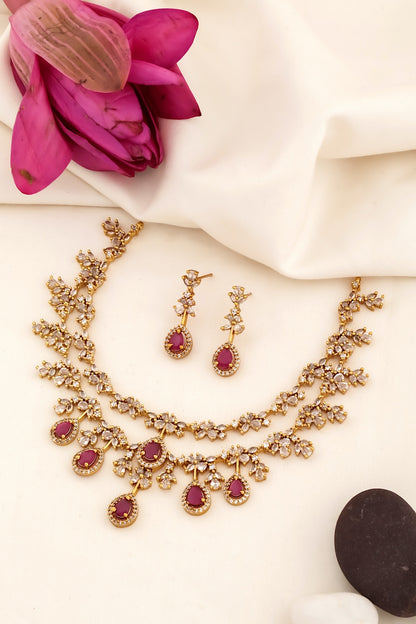 multi layer diamond necklace