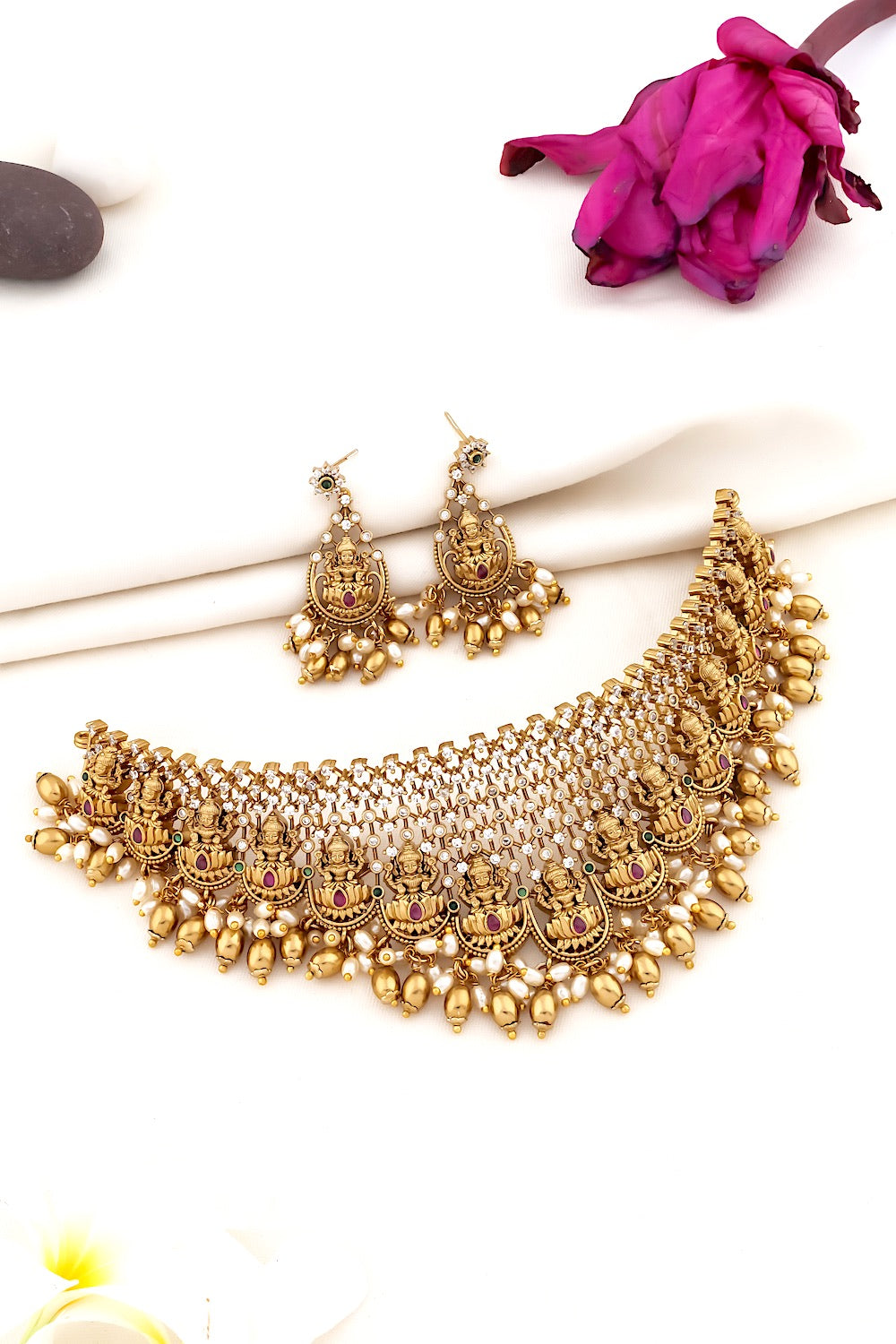 godess lakshmi necklace set