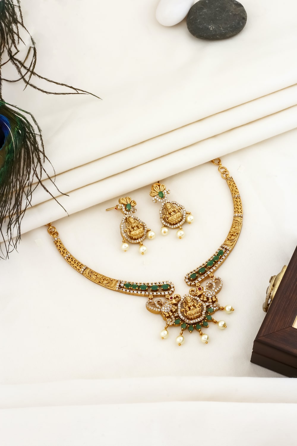 godess lakshmi kansli necklace