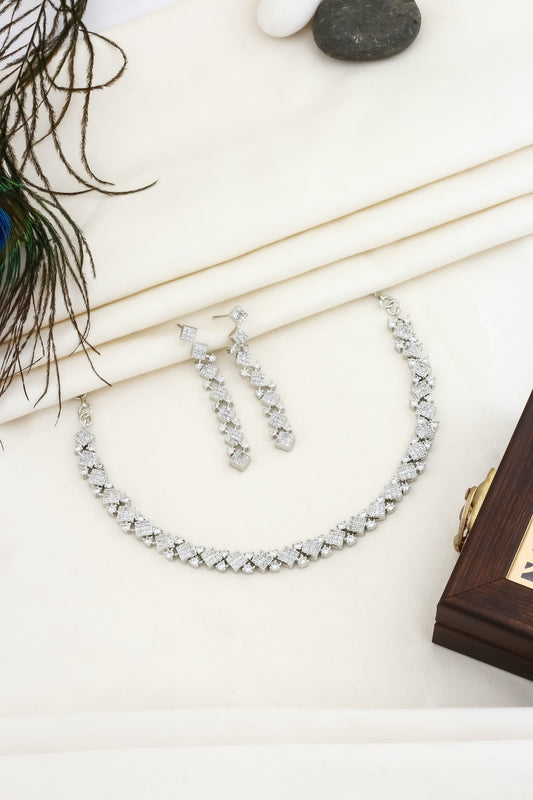 delicate zirconia necklace
