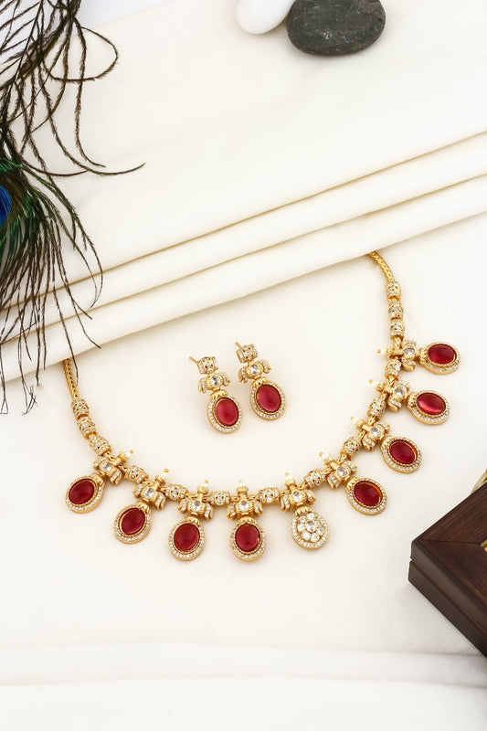 red choker set