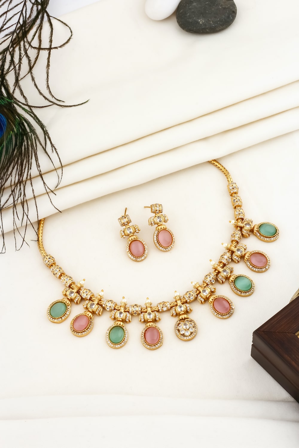 pastel choker necklace