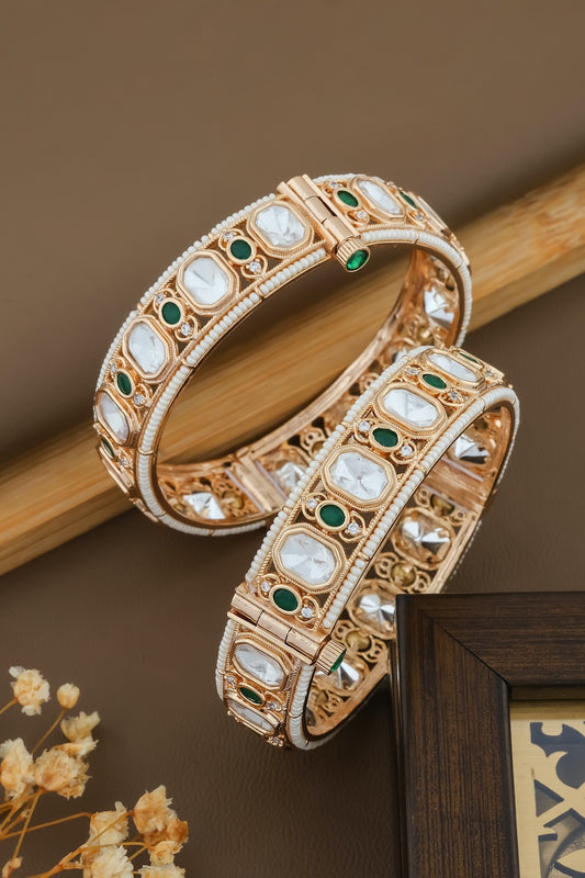 moissanite kundan bangle