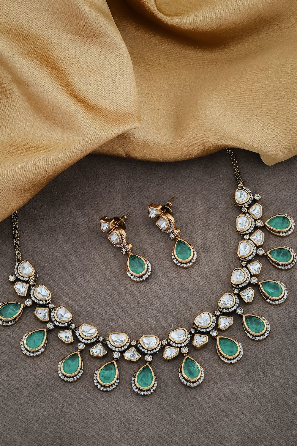 mint bridesmaid necklace 