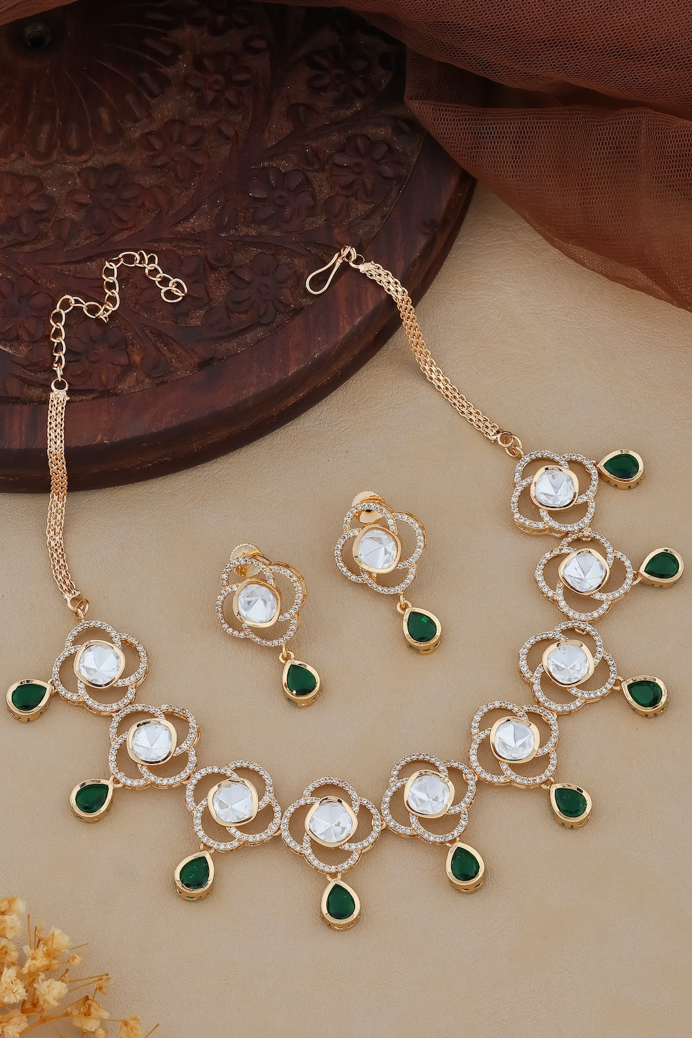 light kundan necklace set