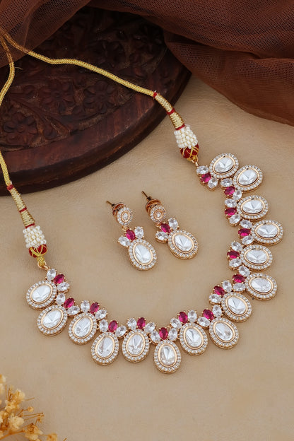 bridal kundan necklace set