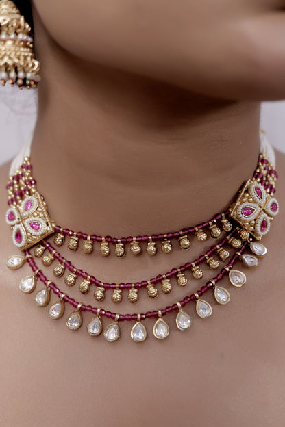 ruby choker set