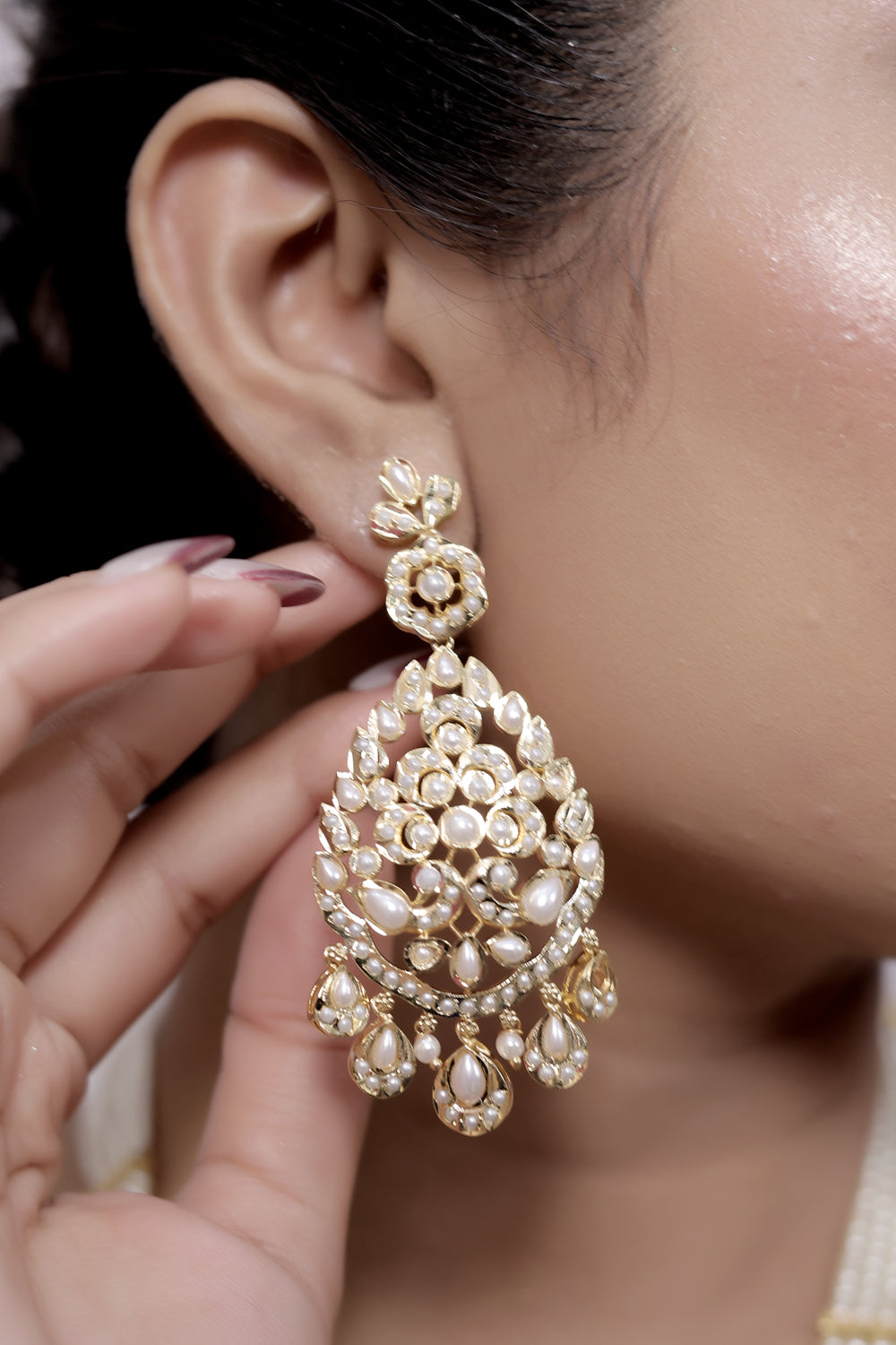 light weighthyderabadi earrings