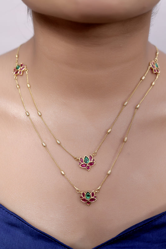 flower necklace set