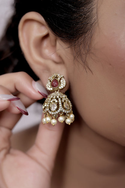 real diamond jhumka