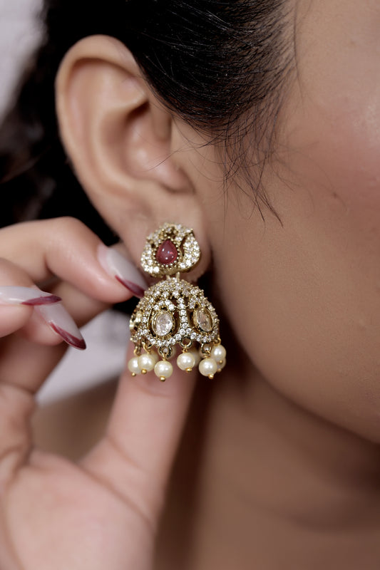 real diamond jhumka