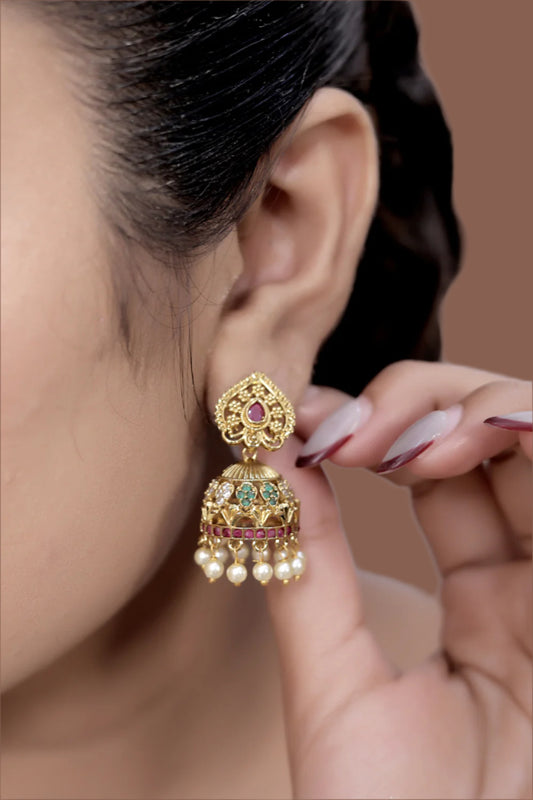 stone jhumka