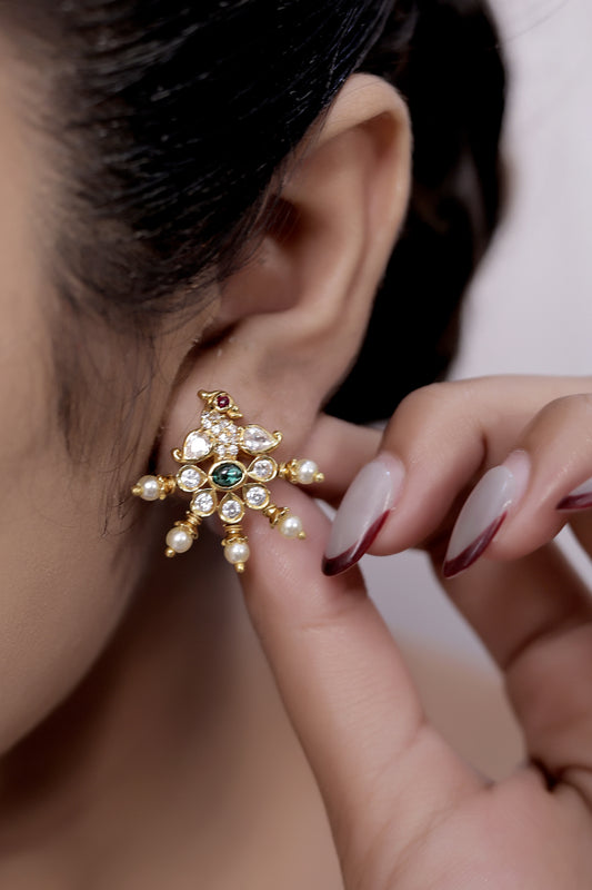 delicate temple stud
