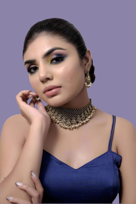godess lakshmi necklace set