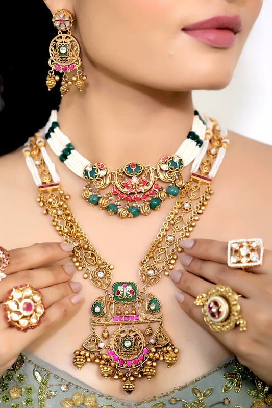 long heritage rajawadi jewellery