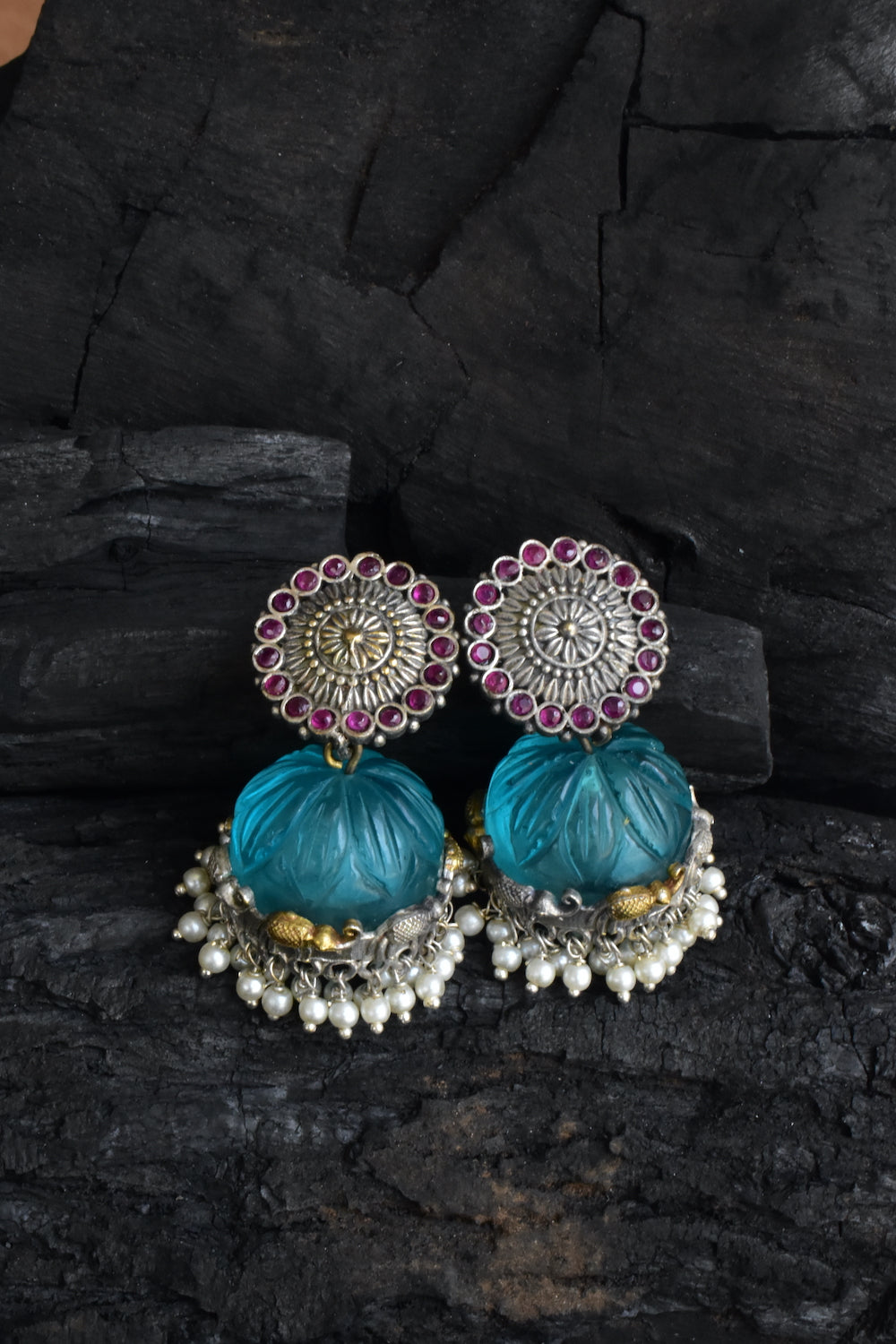 Tribal jhumka earrings trje230406