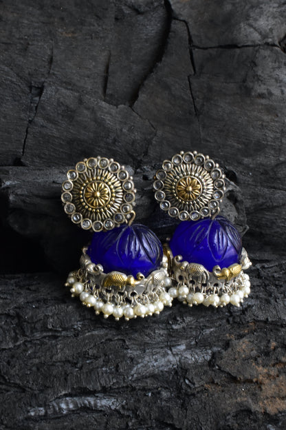 Tribal jhumka earrings trje230406