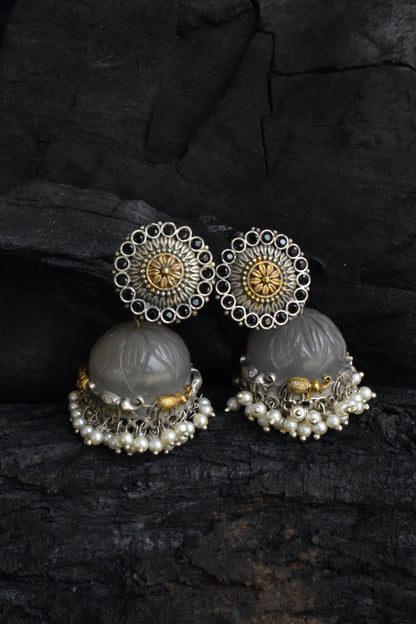 Tribal jhumka earrings trje230406