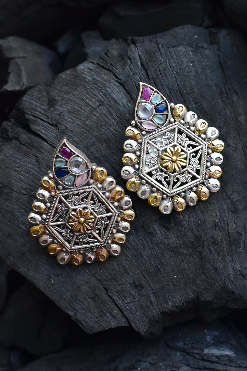 navratna earrings