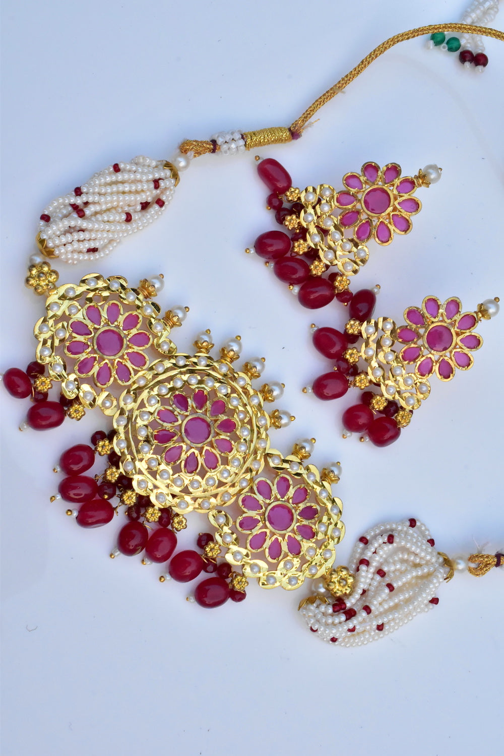 jadau kundan choker necklace set