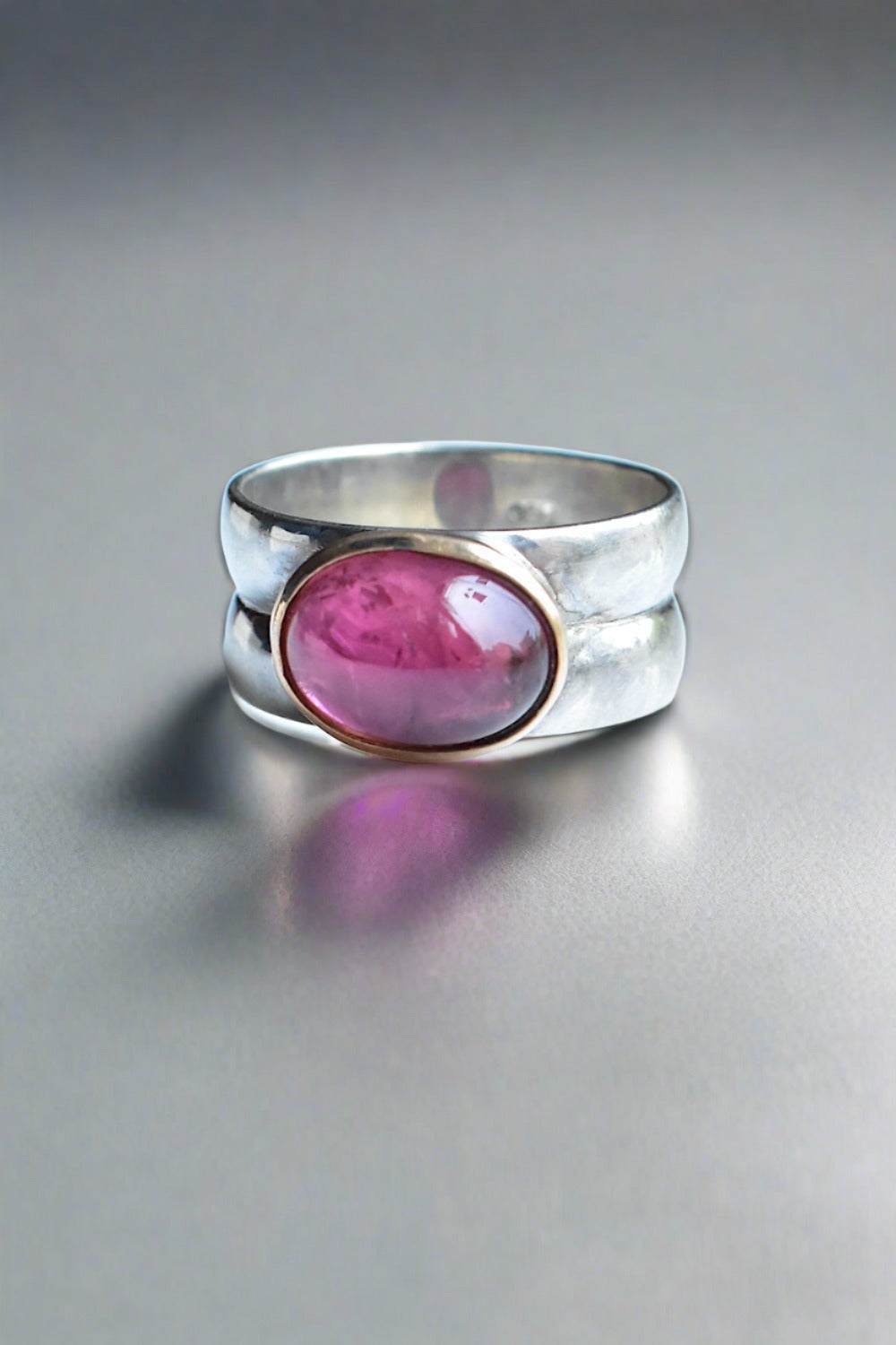 rubellite finger ring