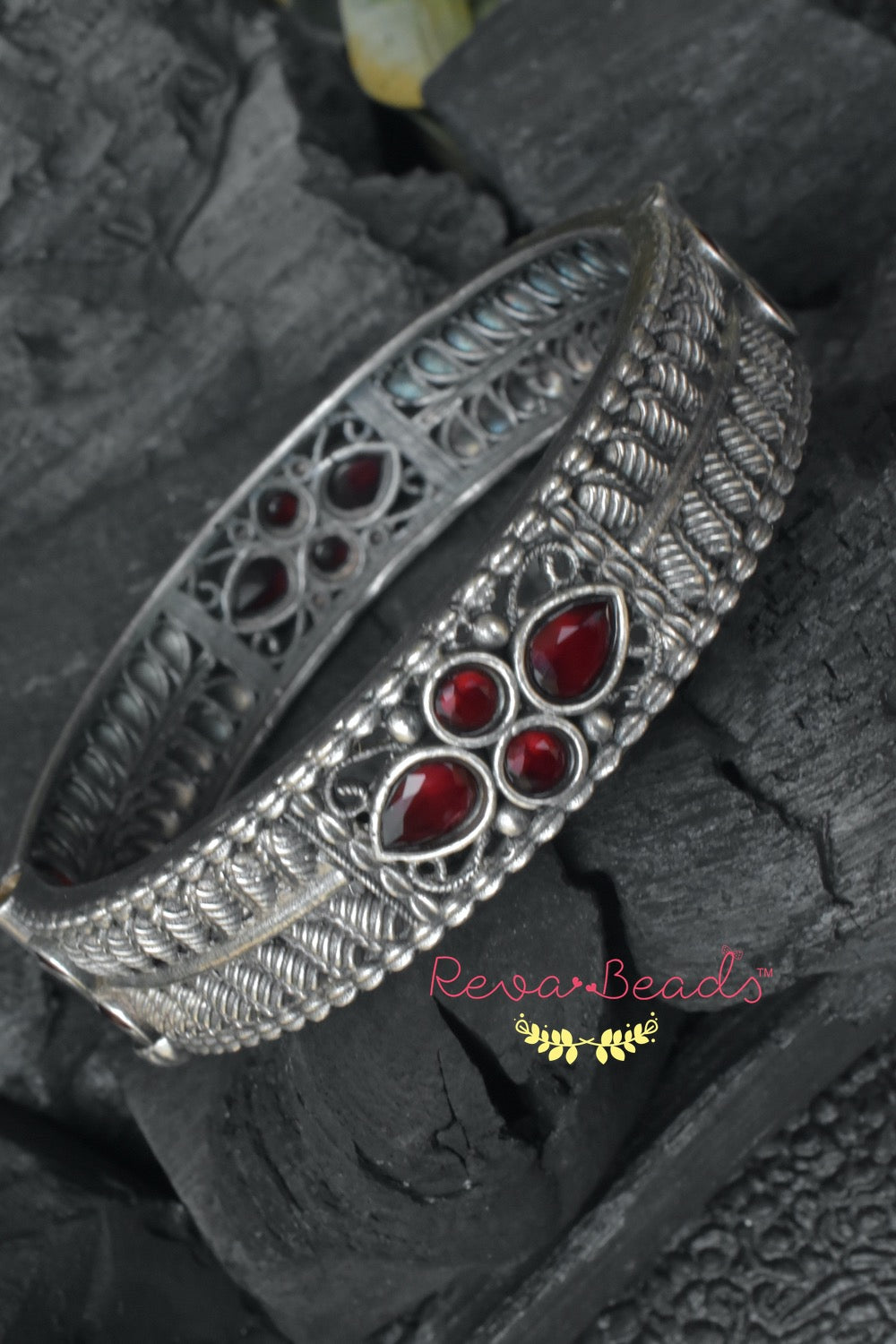 ruby stone bangle