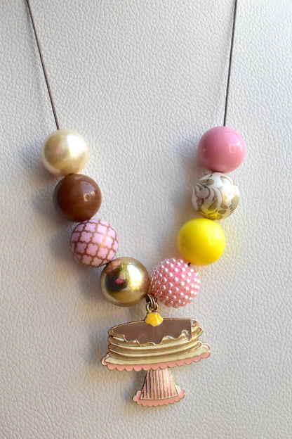 birthday cake necklace