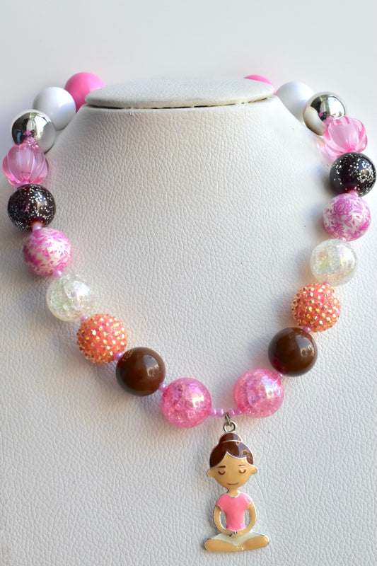 bubblegum bead necklace