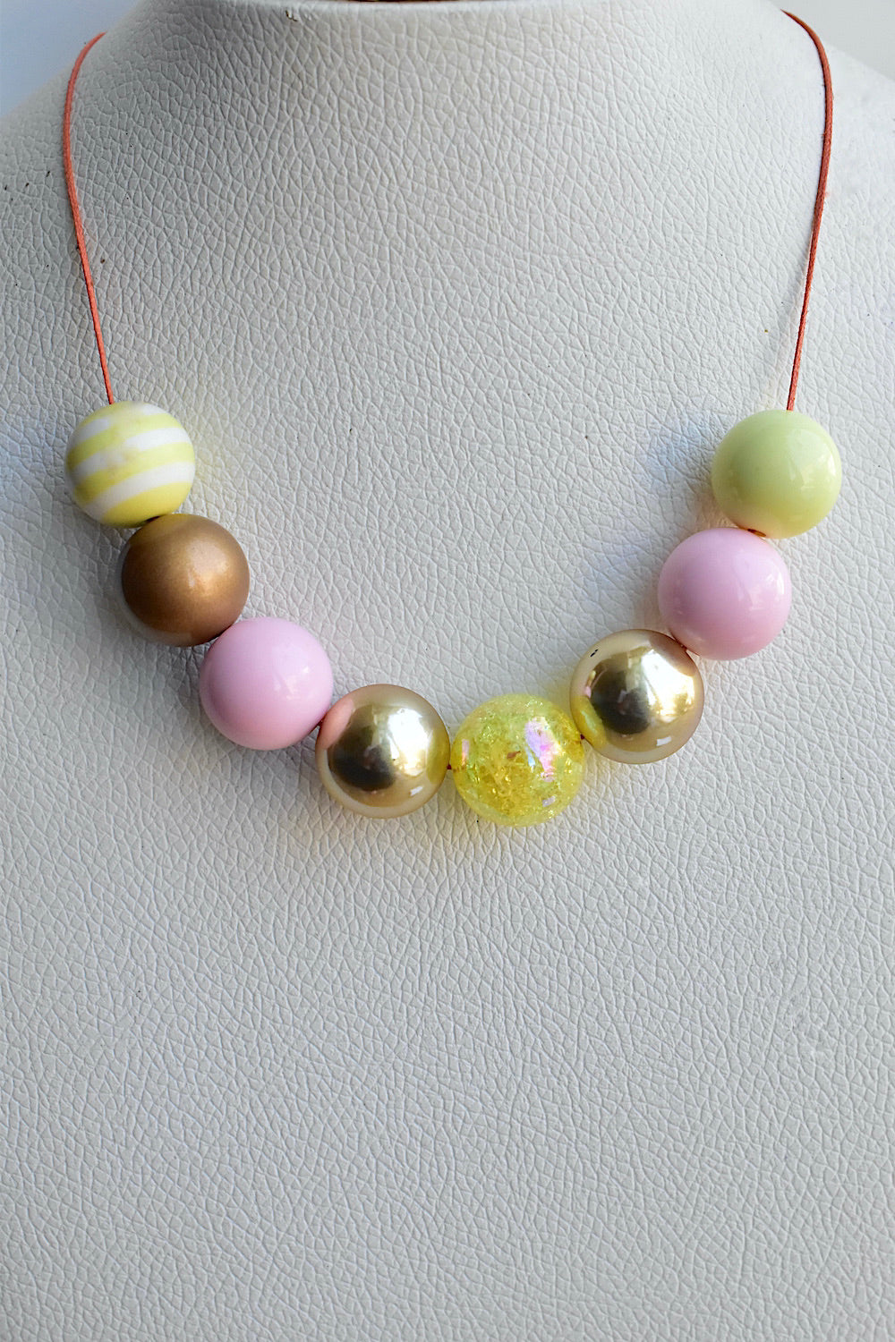 pastel sunshine girls necklace