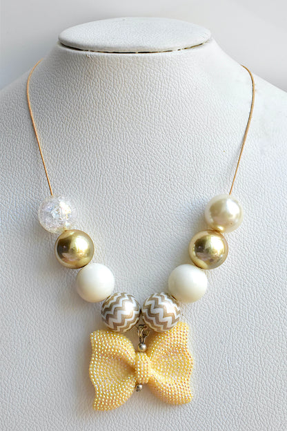 royal gold big beads necklace