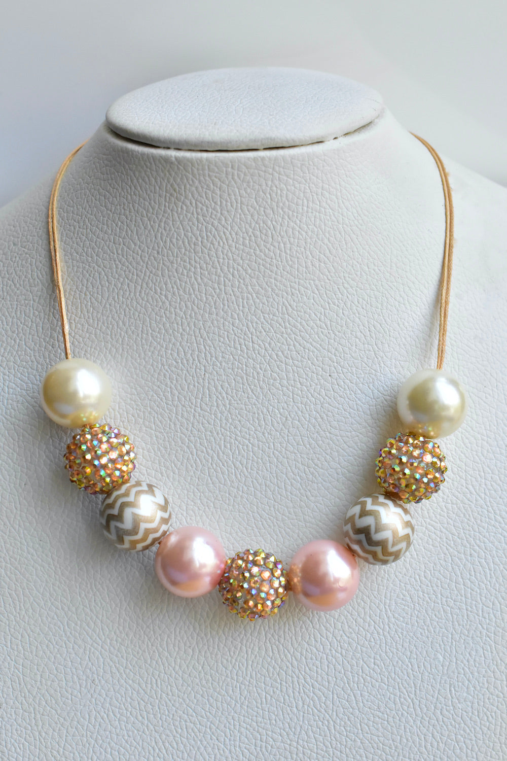 gold pink white kids jewelry