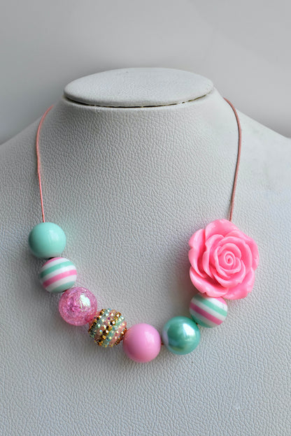 bubblegum bead necklace