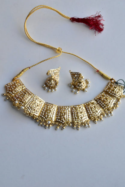 kundan choker necklace set