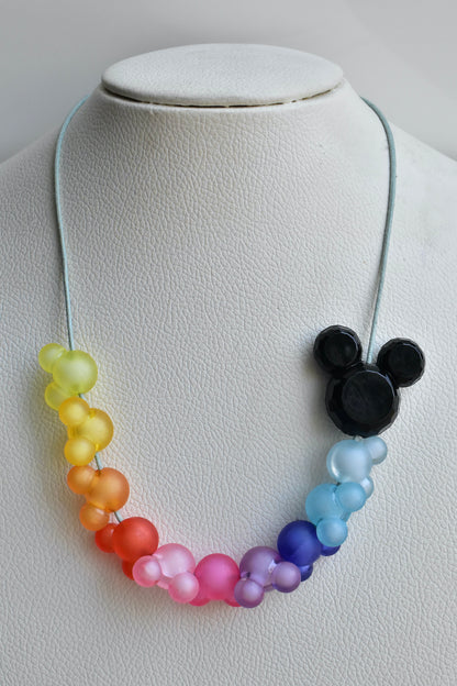 Micky and Minnie theme bubblegum beads necklace bbn231097