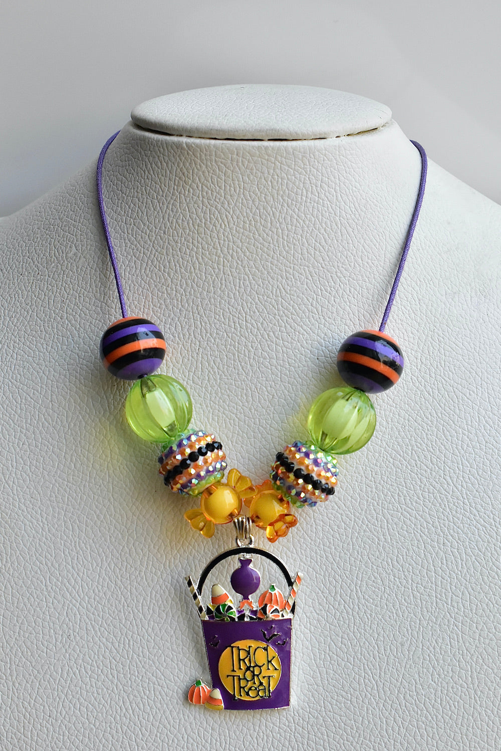 trick or treat halloween necklace