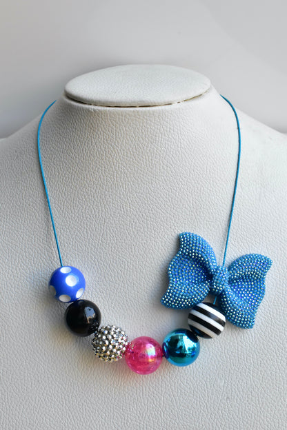 blue night chunky necklace