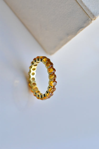 citrine finger ring