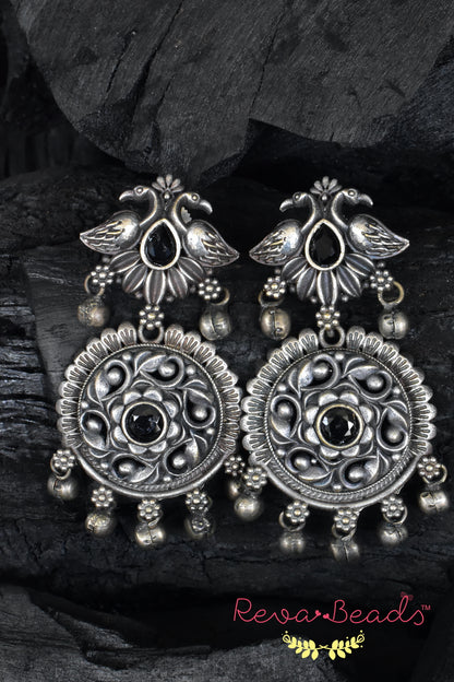 silver look alike earrings