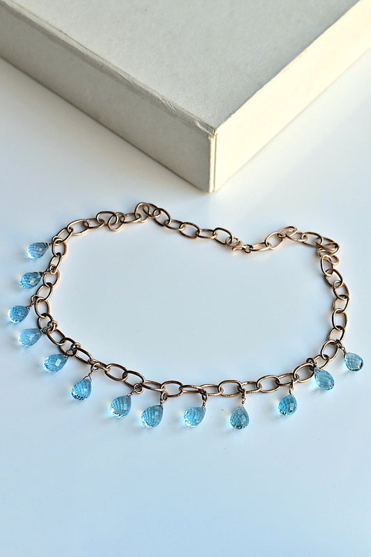 blue topaz necklace