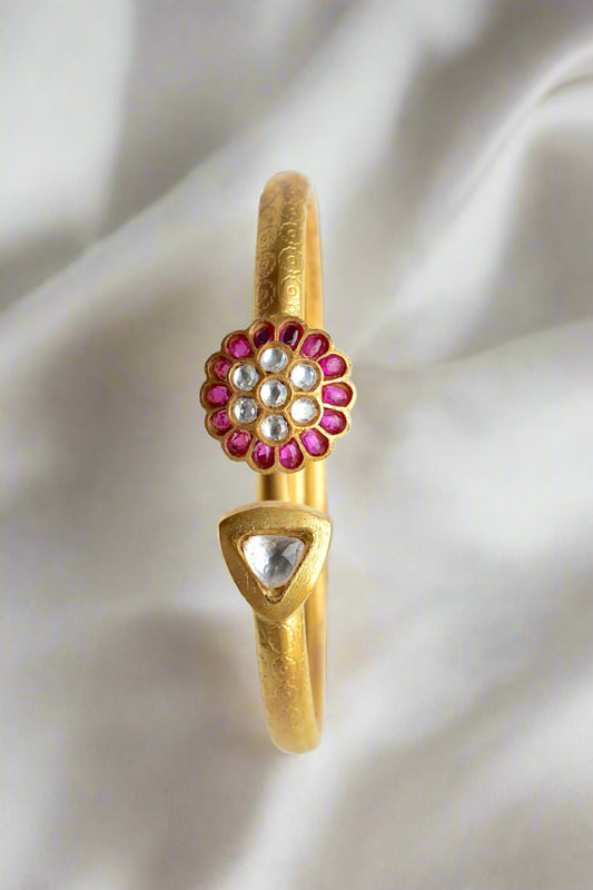 ruby gold polish bangle bracelet