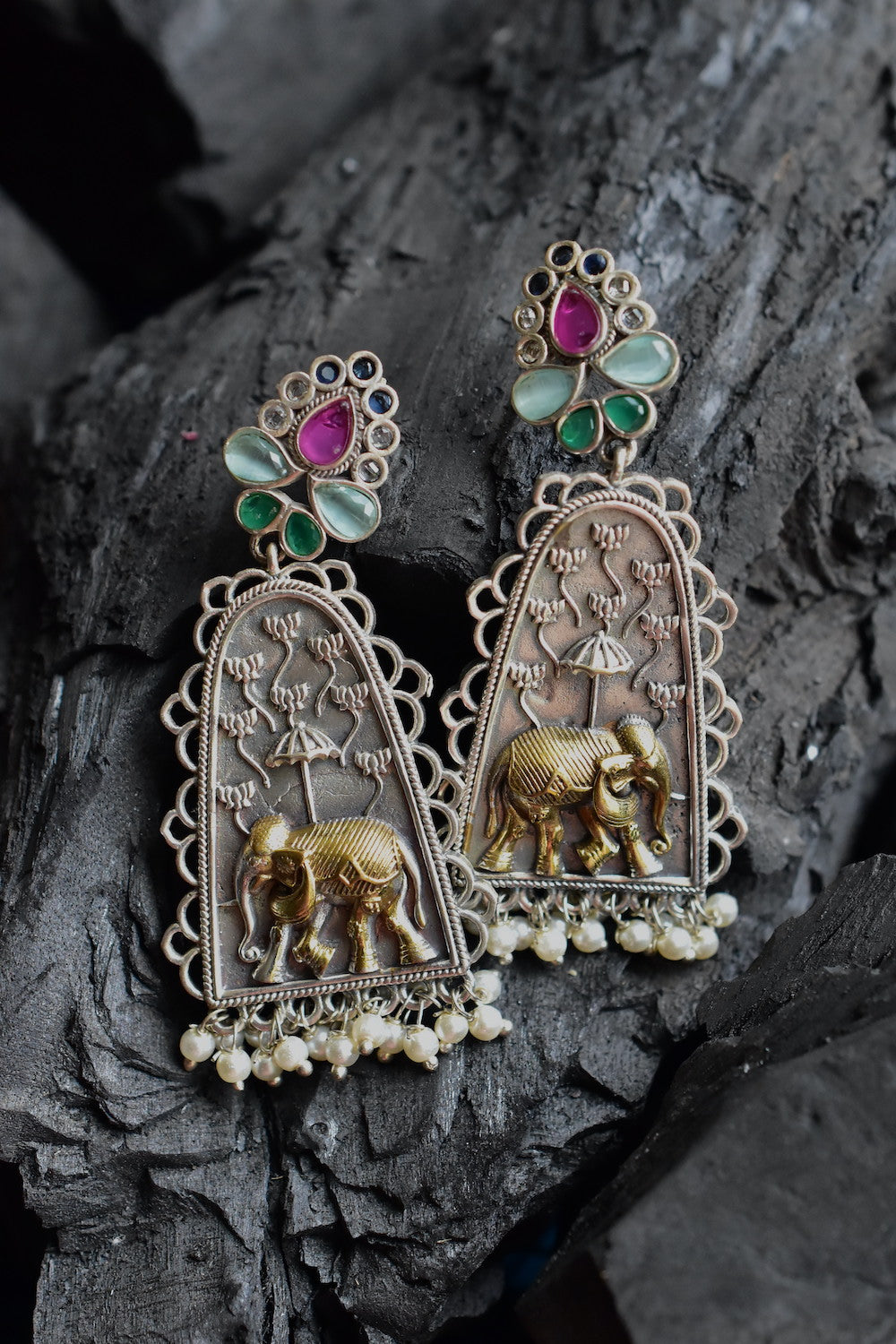 navratna earrings