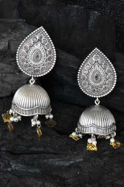 tribal jhumka earrings trje230387