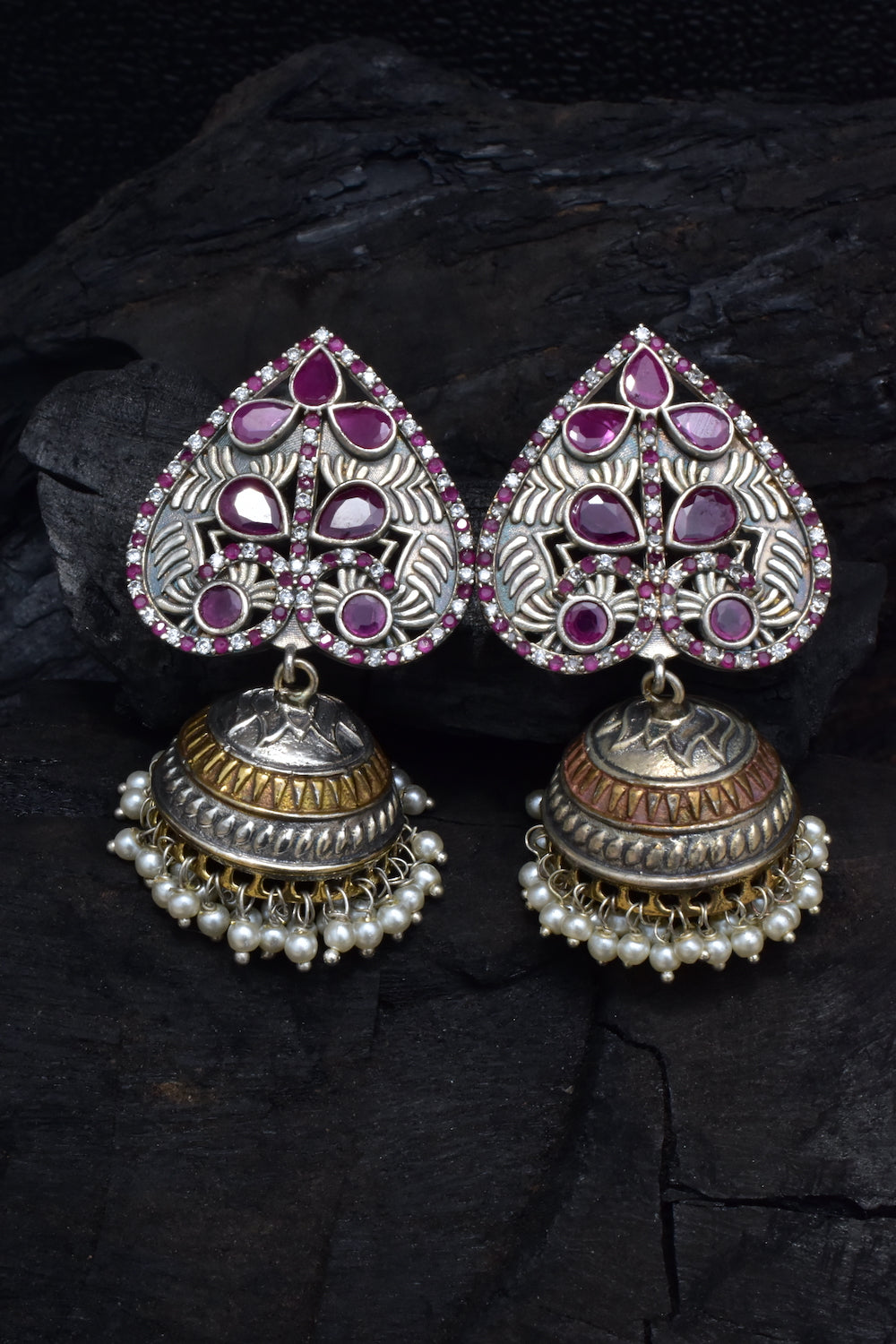 designer antique jhumkas