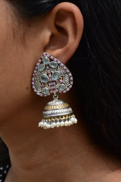 pastel colour jhumka