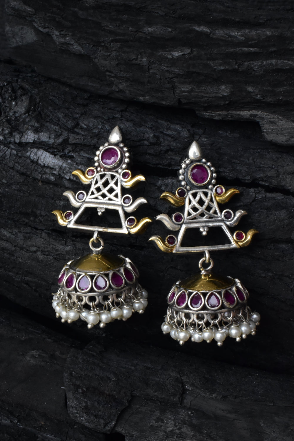 Tribal jhumka earrings trje230390