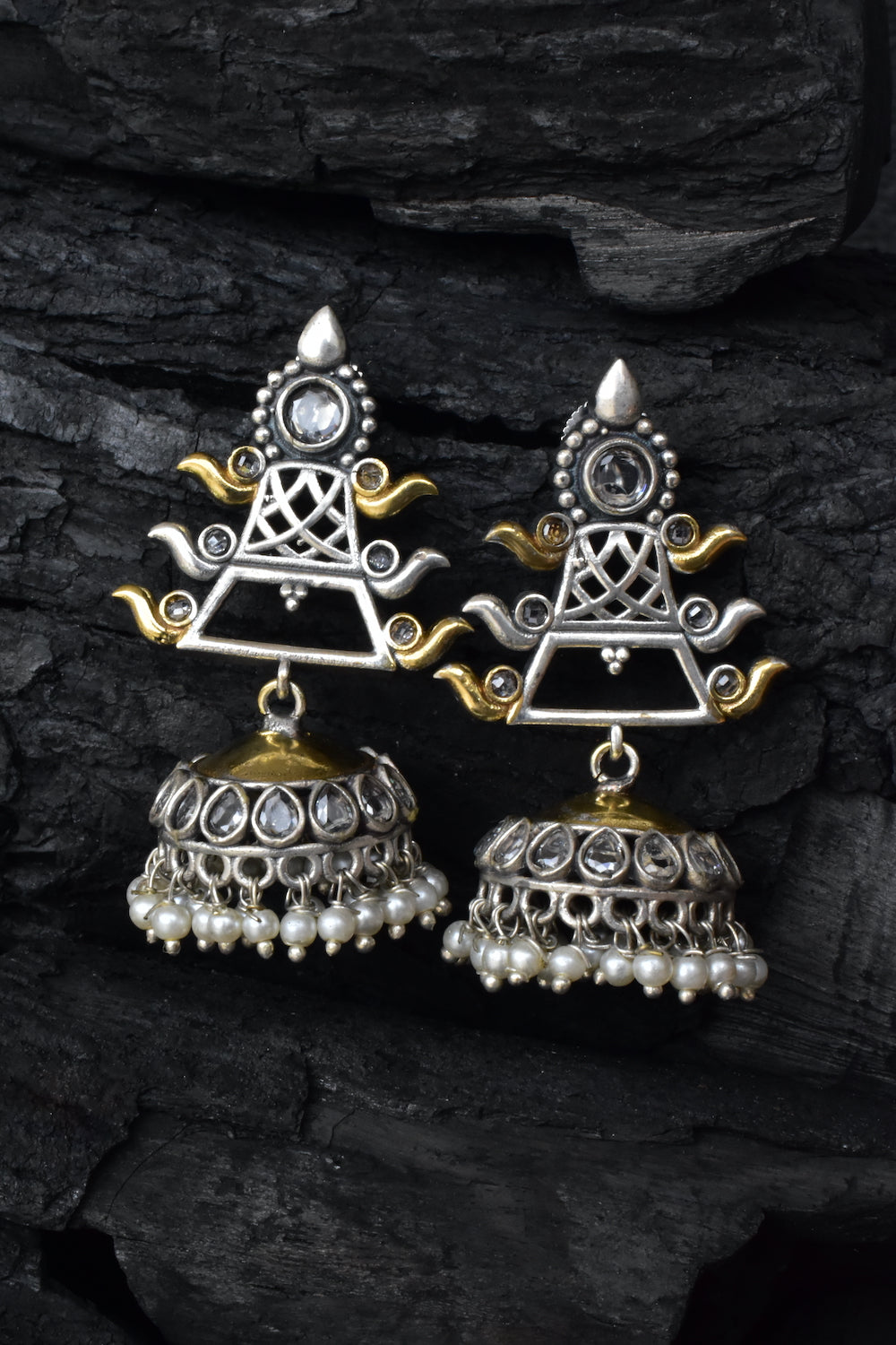 Tribal jhumka earrings trje230390