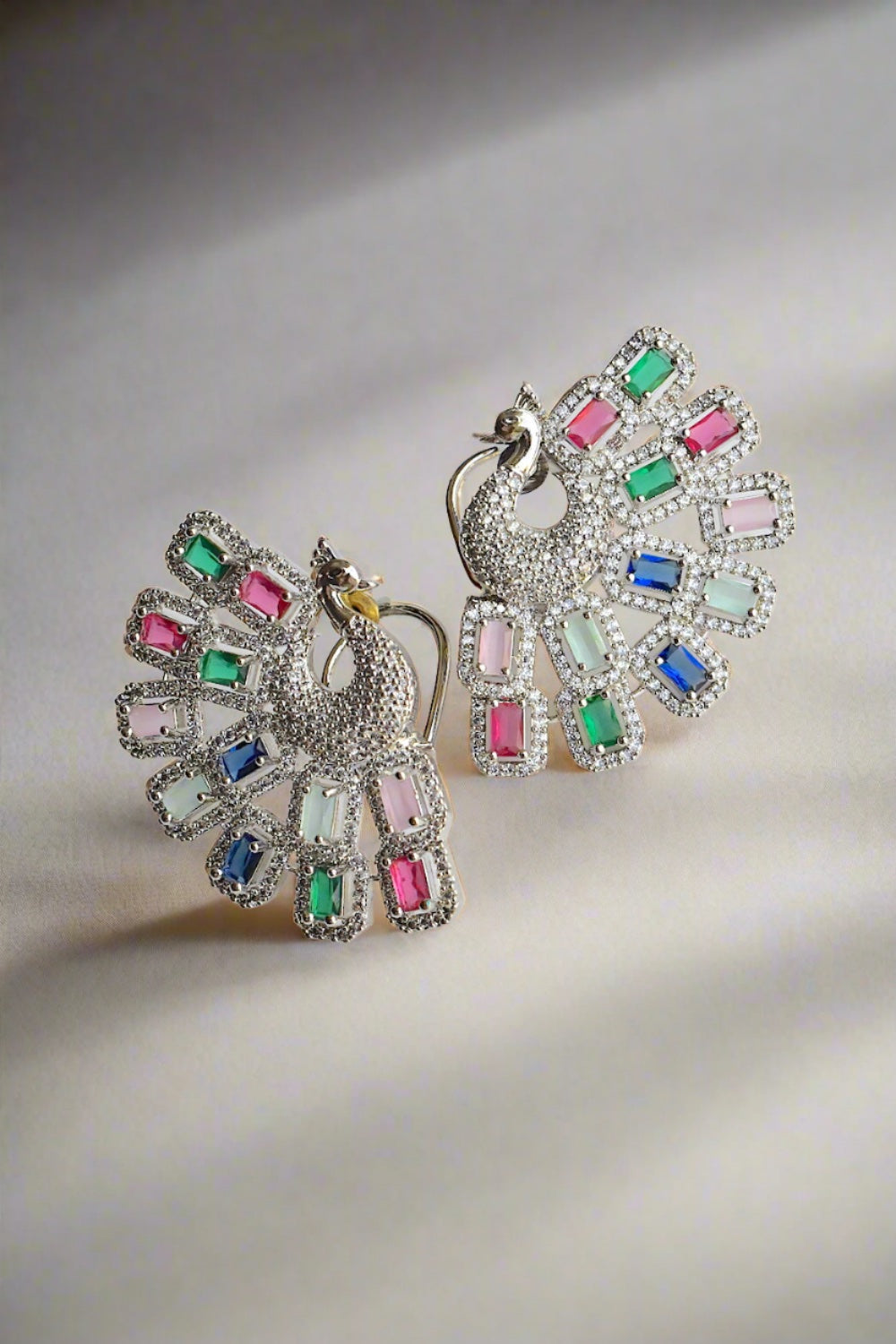 peacock studs